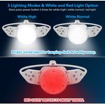 Casa si Gradina - Corpuri si surse de iluminat - Iluminat exterior - Lanterne - Lanterna de cap cu banda din Silicon Ajustabila cu Lumina Alba si Rosie - Infinity.ro