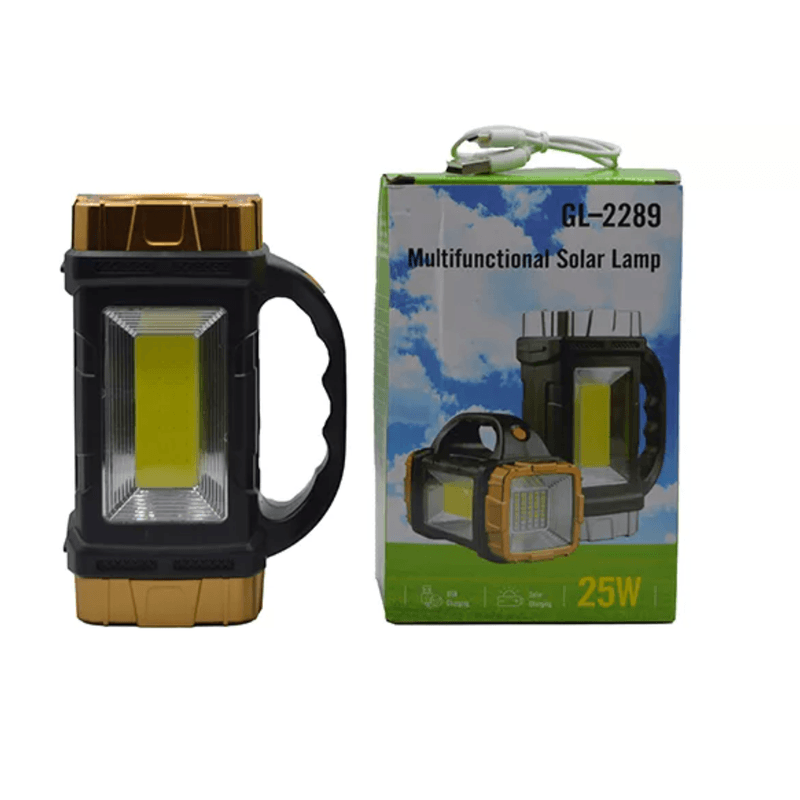 Casa si Gradina - Corpuri si surse de iluminat - Iluminat exterior - Lanterne - Lanterna multifunctionala LED 25W USB incarcare solara GL2289 - Infinity.ro