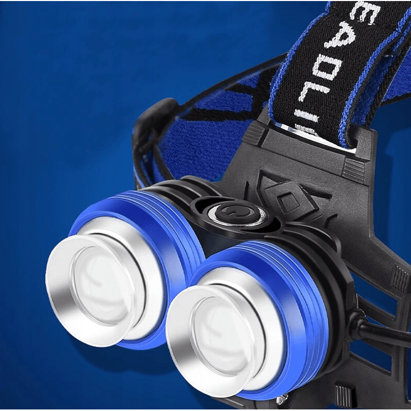 Casa si Gradina - Corpuri si surse de iluminat - Iluminat exterior - Lanterne - Lanterna de cap cu 2 Led-uri si 4 moduri de iluminare - Infinity.ro