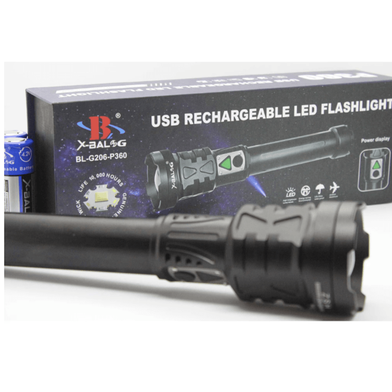 Casa si Gradina - Corpuri si surse de iluminat - Iluminat exterior - Lanterne - Lanterna profesionala tactica LED puternica de mana BL G206 P360 zoom - Infinity.ro