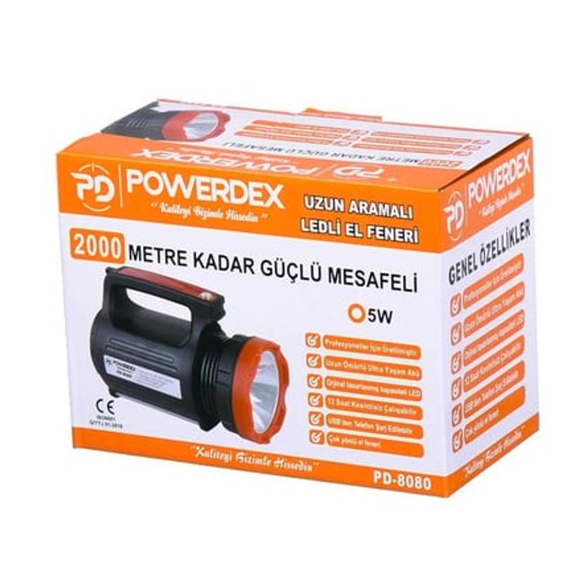 Casa si Gradina - Corpuri si surse de iluminat - Iluminat exterior - Lanterne - Lanterna de Mana 5W PD-8080 - Infinity.ro