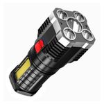 Casa si Gradina - Corpuri si surse de iluminat - Iluminat exterior - Lanterne - Lanterna de mana L-S03 QUAKE-COB (1 Led lateral + 4 LED-uri Frontale) - Infinity.ro