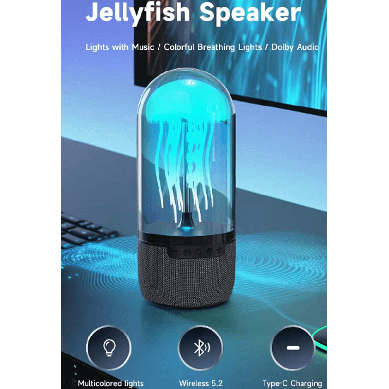 TV, Audio-Video si Foto - Portabile audio - Boxe portabile - Boxa portabila cu design meduza efecte de iluminare 7 culori bluetooth - Infinity.ro