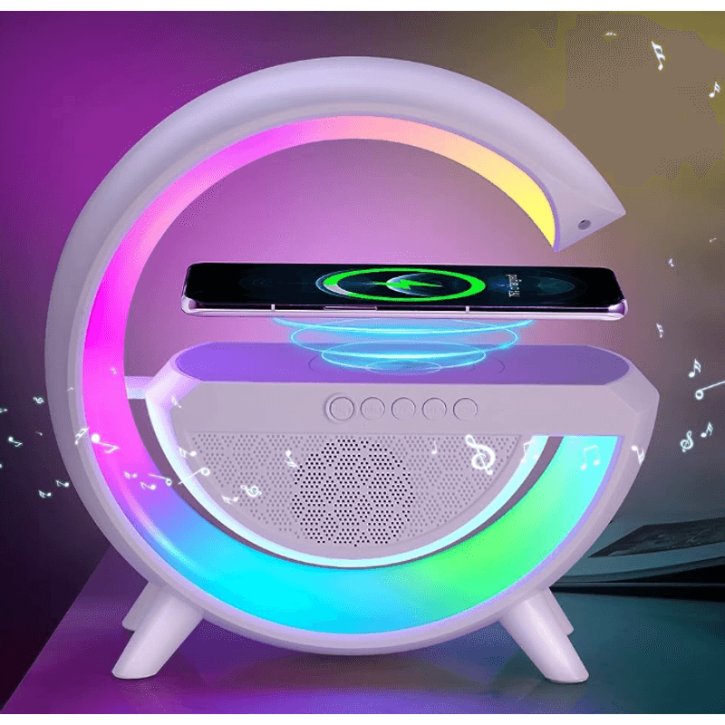 TV, Audio-Video si Foto - Portabile audio - Boxe portabile - Boxa Multifunctionala 3 in 1 lampa LED RGB smart BT 2301 boxa bluetoothb incarcator telefon wireless lumina RGB - Infinity.ro