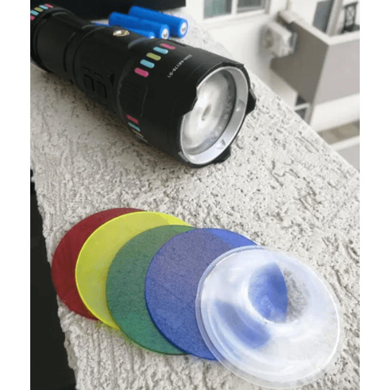 Casa si Gradina - Corpuri si surse de iluminat - Iluminat exterior - Lanterne - Lanterna puternica de mana ZSH AK178 cu filtre colorate - Infinity.ro