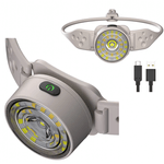 Sport si Outdoor - Camping - Articole solare camping - Lampi si lanterne camping - Lanterna de Cap G25 Frontala LED Alb si Color Banda Flexibila USB C - Infinity.ro