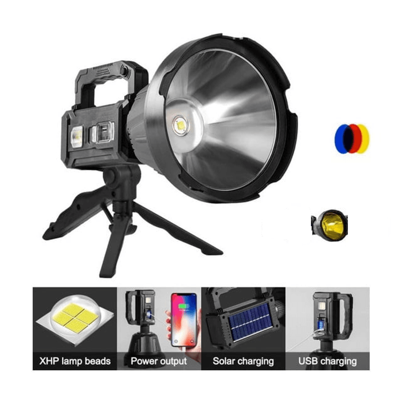 Casa si Gradina - Corpuri si surse de iluminat - Iluminat exterior - Lanterne - Lanterna puternica de mana LED P90 cu trepied W5111 - Infinity.ro