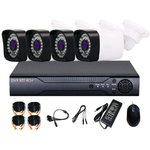 Casa si Gradina - Electrice - Smart Home - Camere de supraveghere - Sistem de supraveghere cu 8 camere exterior 1080P Kit AHD compresie video H.265 - Infinity.ro