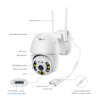 Casa si Gradina - Electrice - Smart Home - Camere de supraveghere - Camera de supraveghere 1920x1080p cu 8 LED Wifi 2MP zoom digital 4X - Infinity.ro