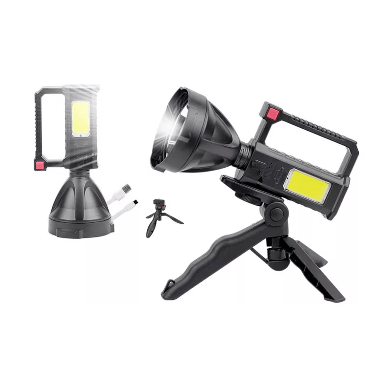 Casa si Gradina - Corpuri si surse de iluminat - Iluminat exterior - Lanterne - Lanterna LED cu trepied L-832 reincarcabila -USB- PUTERE- 10W - Infinity.ro