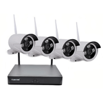 Casa si Gradina - Electrice - Smart Home - Camere de supraveghere - KIT de supraveghere Wireless JORTAN 4 camere HDMI Infrarosu Vizualizare pe Telefon - Infinity.ro