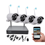 Casa si Gradina - Electrice - Smart Home - Camere de supraveghere - KIT de supraveghere Wireless JORTAN 4 camere HDMI Infrarosu Vizualizare pe Telefon - Infinity.ro