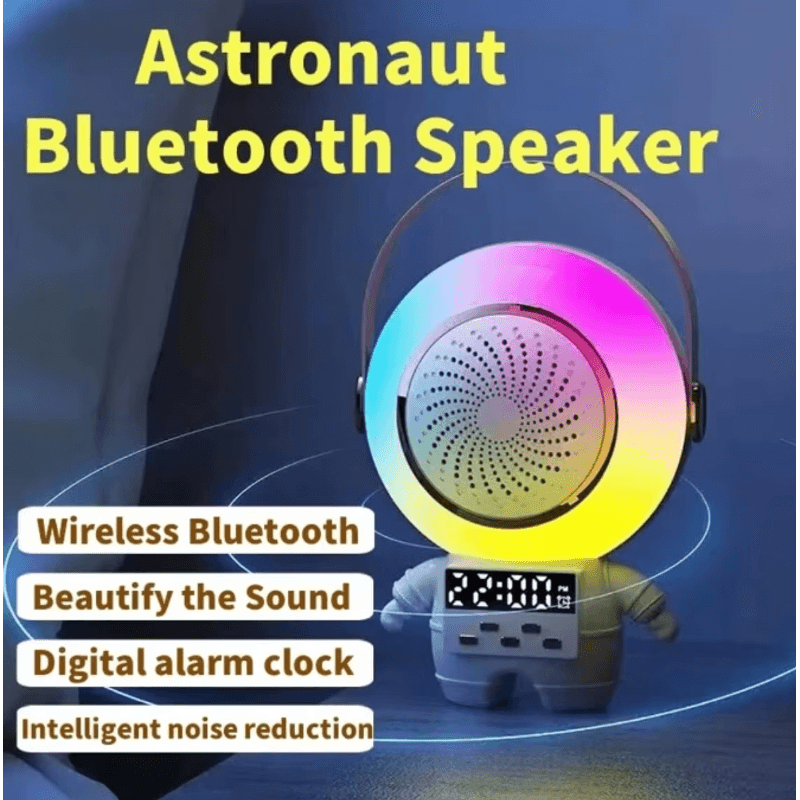 TV, Audio-Video si Foto - Portabile audio - Boxe portabile - Mini boxa portabila Bluetooth cu 1 microfon wireless pentru copii statie Karaoke model Astronaut - Infinity.ro