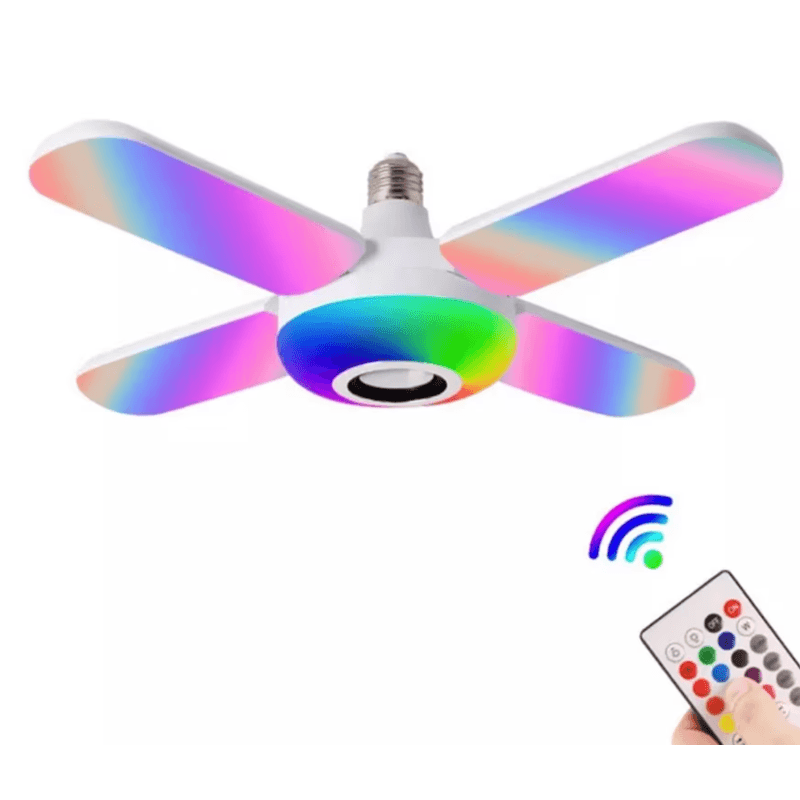 TV, Audio-Video si Foto - Portabile audio - Boxe portabile - Bec LED 4 elice RGB boxa incorporata bluetooth telecomanda - Infinity.ro