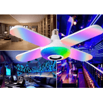 TV, Audio-Video si Foto - Portabile audio - Boxe portabile - Bec LED 4 elice RGB boxa incorporata bluetooth telecomanda - Infinity.ro