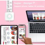 PC, gaming si accesorii - Imprimante, scanere & consumabile - Imprimante - Imprimante si multifunctionale - Mini imprimanta de buzunar cu Bluetooth fara Cerneala Roz + 1 Sul Hartie - Infinity.ro