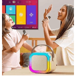 TV, Audio-Video si Foto - Portabile audio - Boxe portabile - Boxa Karaoke Portabila K12 cu 2 Microfoane Wireless LED RGB Radio FM - Infinity.ro