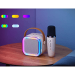 TV, Audio-Video si Foto - Portabile audio - Boxe portabile - Boxa Karaoke Portabila K12 cu 2 Microfoane Wireless LED RGB Radio FM - Infinity.ro