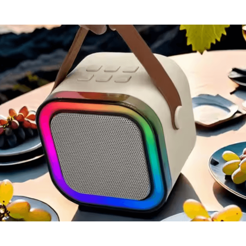 TV, Audio-Video si Foto - Portabile audio - Boxe portabile - Boxa Karaoke Portabila K12 cu 2 Microfoane Wireless LED RGB Radio FM - Infinity.ro