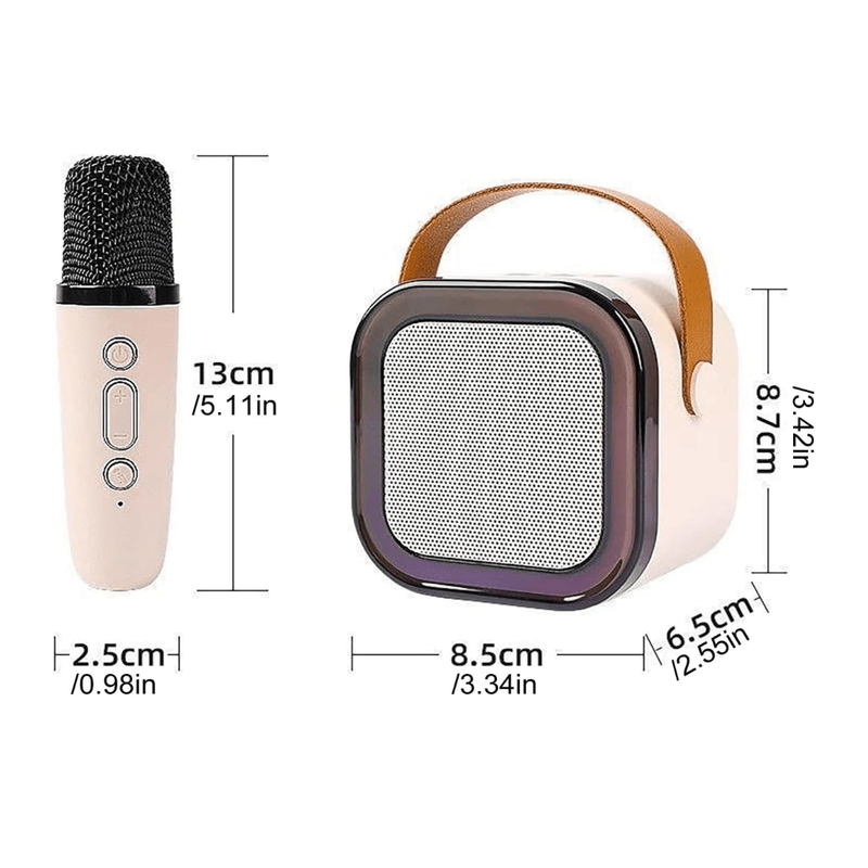 TV, Audio-Video si Foto - Portabile audio - Boxe portabile - Boxa Karaoke Portabila K12 cu 2 Microfoane Wireless LED RGB Radio FM - Infinity.ro