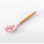 Casa si Gradina - Bucatarie si vesela - Ustensile bucatarie - Seturi ustensile de bucatarie - Set 12 ustensile de bucatarie cu maner de lemn roz - Infinity.ro
