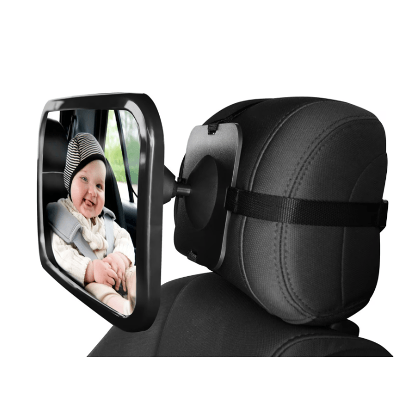 Auto si Moto - Piese auto si accesorii - Interior auto - Accesorii interior - Oglinda auto supraveghere bebe fixare tetiera suport anti alunecare 360 grade - Infinity.ro