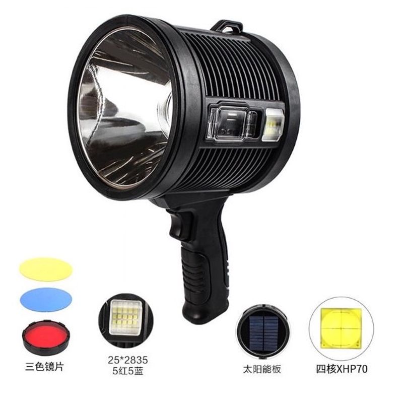 Casa si Gradina - Corpuri si surse de iluminat - Iluminat exterior - Lanterne - Lanterna de Mana QB T78 tip C Lanterna portabila solara 3600mAh - Infinity.ro