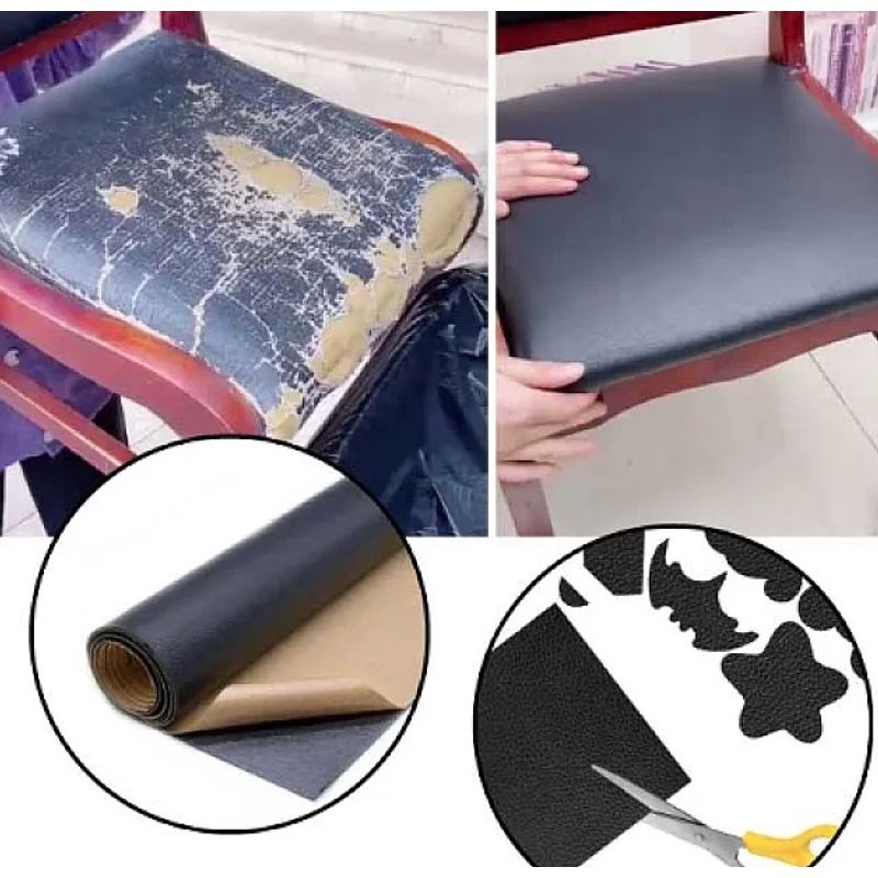 Casa si Gradina - Textile si covoare - Metraje si textile - Sul autoadeziv LY din piele ecologica (imitatie piele) 0.45 x 3.0m BEJ Cream cu textura - Infinity.ro