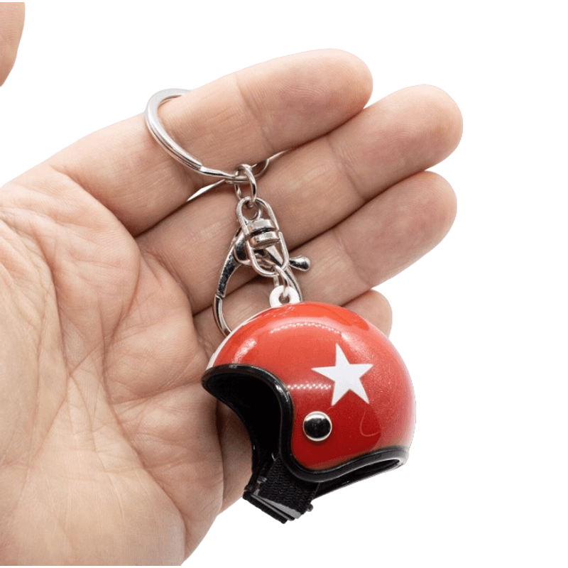 Casa si Gradina - Constructii - Scule de mana si unelte - Chei si truse chei - Breloc Chei Model Casca Moto Rosu - Infinity.ro