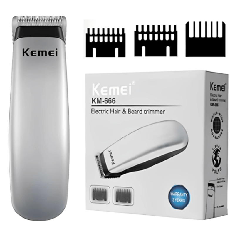 Ingrijire personala si Cosmetice - Aparate & accesorii ingrijire personala - Aparate de ras si tuns - Aparate de tuns - Mini masina de tuns Kemei KM 666 cu 3 numere - Infinity.ro