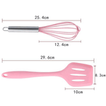 Casa si Gradina - Bucatarie si vesela - Ustensile bucatarie - Seturi ustensile de bucatarie - Set 5 ustensile bucatarie din silicon ROZ - Infinity.ro