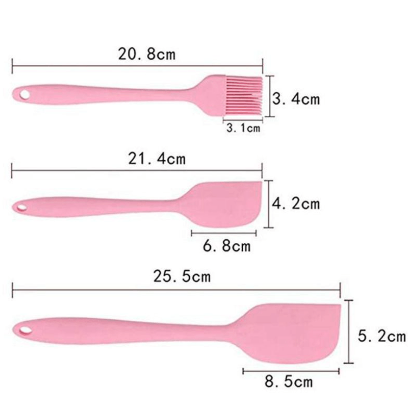 Casa si Gradina - Bucatarie si vesela - Ustensile bucatarie - Seturi ustensile de bucatarie - Set 5 ustensile bucatarie din silicon ROZ - Infinity.ro
