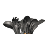 Casa si Gradina - Bucatarie si vesela - Ustensile bucatarie - Seturi ustensile de bucatarie - Set 12 ustensile de bucatarie Lemn/Silicon Gri Inchis - Infinity.ro