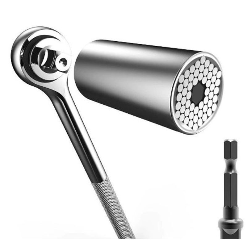 Casa si Gradina - Constructii - Scule de mana si unelte - Chei si truse chei - Cheie Tubulara Universala cu Adaptor Gator Grip - Infinity.ro