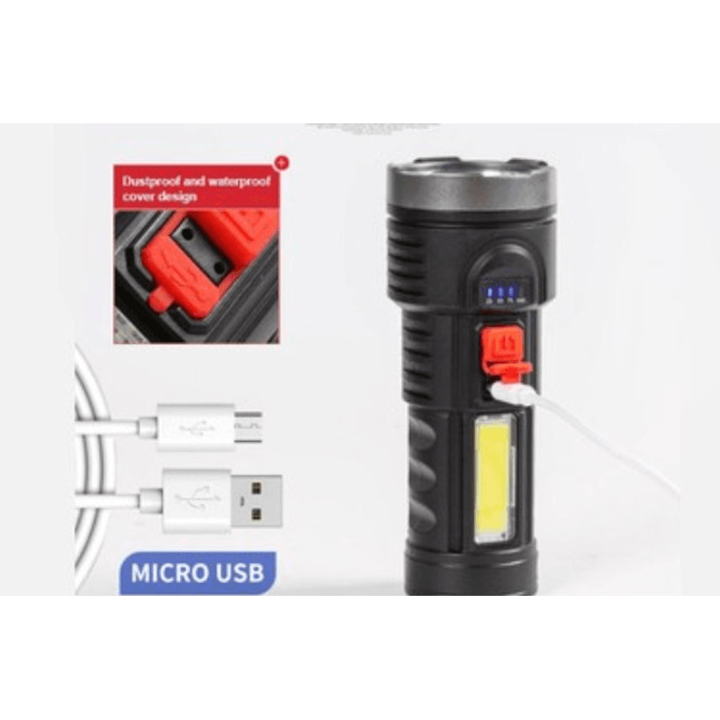 Casa si Gradina - Corpuri si surse de iluminat - Iluminat exterior - Lanterne - Lanterna de mana BL822 cu incarcare USB si indicator baterie - Infinity.ro