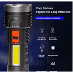 Casa si Gradina - Corpuri si surse de iluminat - Iluminat exterior - Lanterne - Lanterna de mana BL822 cu incarcare USB si indicator baterie - Infinity.ro