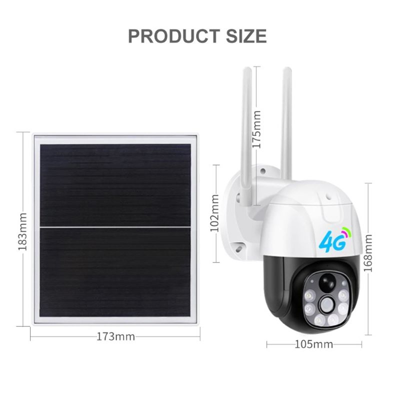 Casa si Gradina - Electrice - Smart Home - Camere de supraveghere - Camera de Supraveghere 4G cu Panou Solar V380 PRO 4MP 2K - Infinity.ro