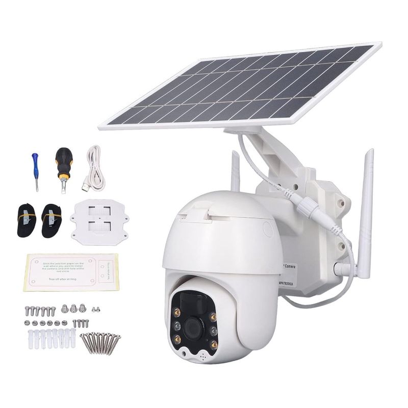 Casa si Gradina - Electrice - Smart Home - Camere de supraveghere - Camera de Supraveghere 4G cu Panou Solar PTZ Wifi 1080P - Infinity.ro