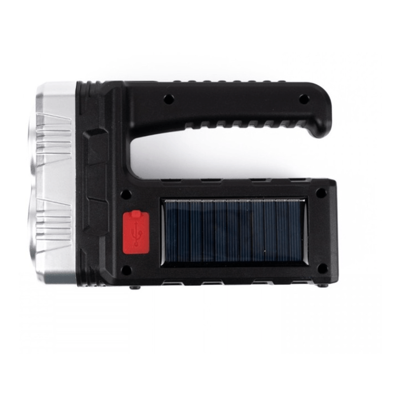 Casa si Gradina - Corpuri si surse de iluminat - Iluminat exterior - Lanterne - Lanterna de mana solara 7702 B cu Led SMD si incarcare USB OF - Infinity.ro