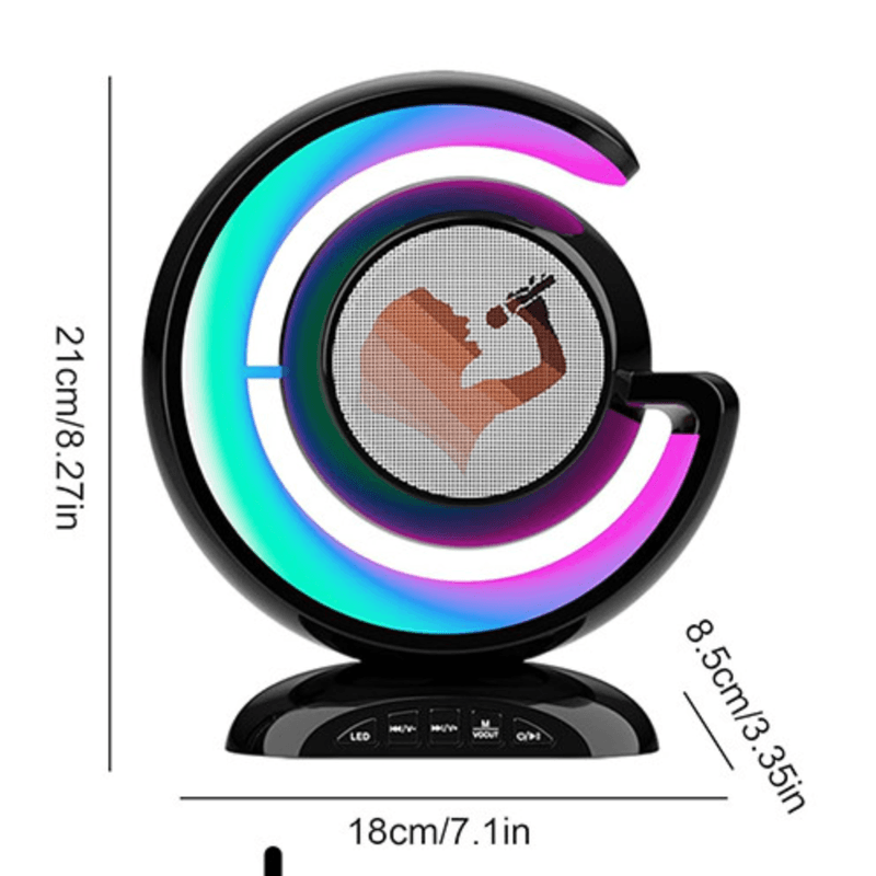 TV, Audio-Video si Foto - Portabile audio - Boxe portabile - Boxa wireless pentru karaoke cu microfon si iluminare LED RGB portabila YS 110 - Infinity.ro