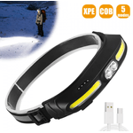 Casa si Gradina - Corpuri si surse de iluminat - Iluminat exterior - Lanterne - Lanterna de cap 5 moduri de functionare CH500 lumina alba si rosie incarcare USB 400lm - Infinity.ro