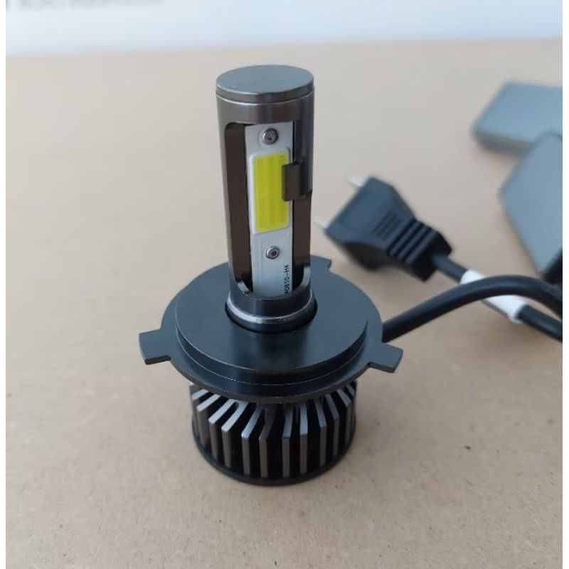 Auto si Moto - Electrice auto - Iluminare si semnalizare - Becuri auto - Set 2 becuri auto COB H4, 100W, lumina alb-rece, 12000 lumeni - Infinity.ro