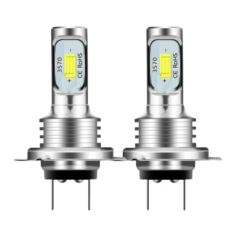 Auto si Moto - Electrice auto - Iluminare si semnalizare - Becuri auto - Set 2 becuri auto LED H7 3570 7000LM 2SMD temperatura culoare 6000K putere 80W - Infinity.ro