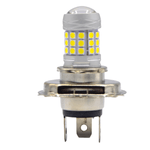 Auto si Moto - Electrice auto - Iluminare si semnalizare - Becuri auto - Set 2 becuri auto H4 cu 42 LED SMD 120W 6000k 12/80V doua faze lupa - Infinity.ro