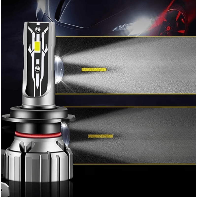 Auto si Moto - Electrice auto - Iluminare si semnalizare - Becuri auto - Set 2 Becuri LED auto E2 H1 100W 15000 lumeni - Infinity.ro