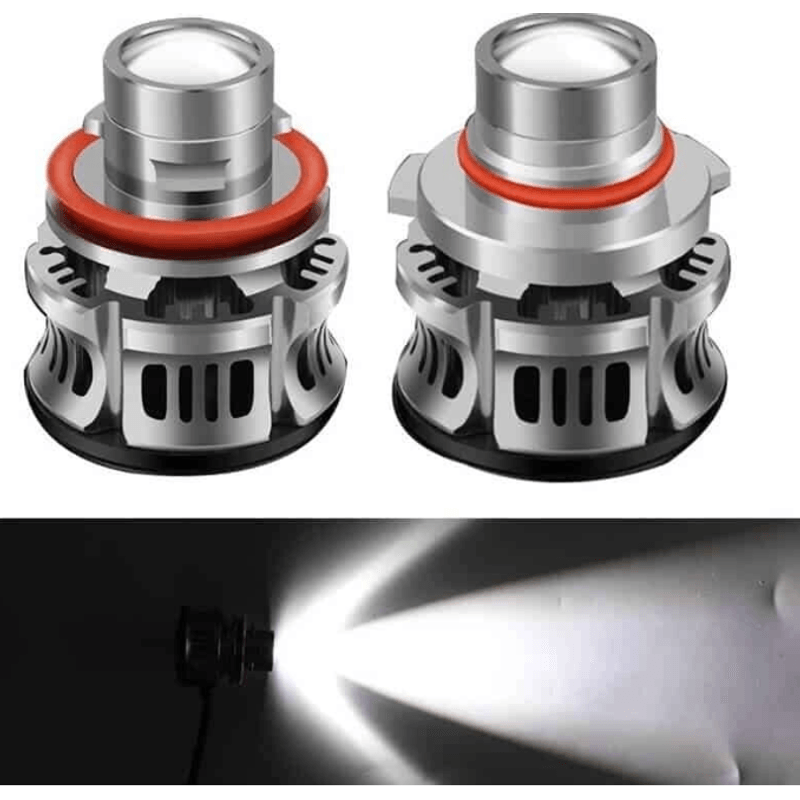 Auto si Moto - Electrice auto - Iluminare si semnalizare - Becuri auto - Set 2 becuri V6 auto LED H11 de 100W 6000k lumina alb rece si flux luminos - Infinity.ro