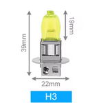 Auto si Moto - Electrice auto - Iluminare si semnalizare - Kituri xenon - Set 2 becuri LED auto H3 de 12V 100W 6000K HOD galbene XENON - Infinity.ro