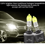 Auto si Moto - Electrice auto - Iluminare si semnalizare - Kituri xenon - Set 2 becuri LED auto H3 de 12V 100W 6000K HOD galbene XENON - Infinity.ro