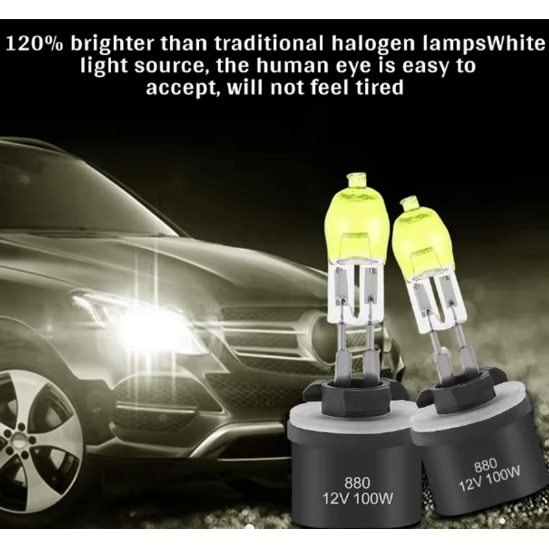 Auto si Moto - Electrice auto - Iluminare si semnalizare - Kituri xenon - Set 2 becuri LED auto H3 de 12V 100W 6000K HOD galbene XENON - Infinity.ro