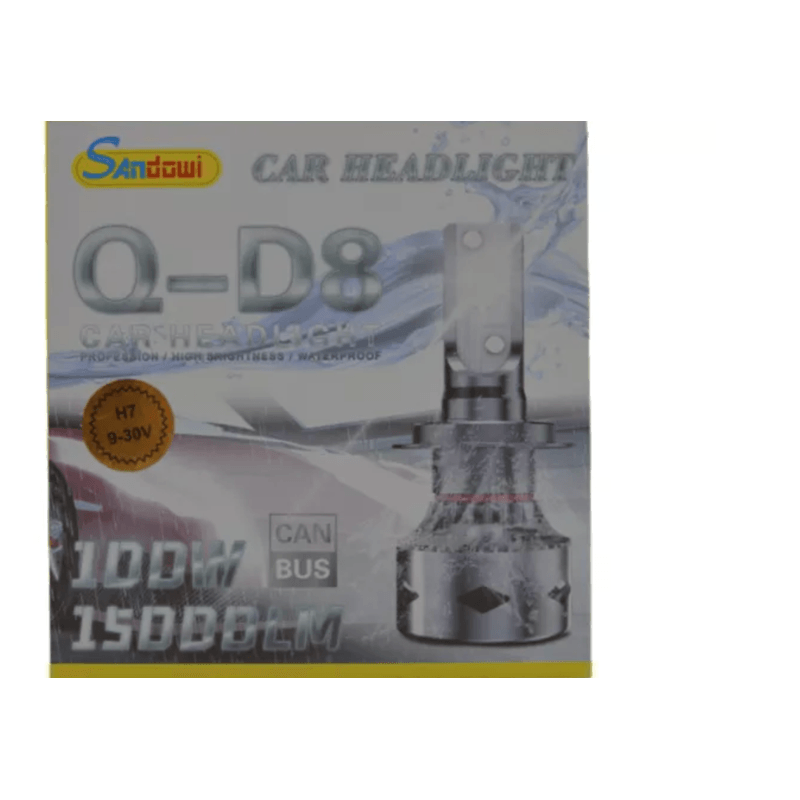 Auto si Moto - Electrice auto - Iluminare si semnalizare - Becuri auto - Set 2 becuri auto D8 H7 200W 30000 lumeni canbus - Infinity.ro